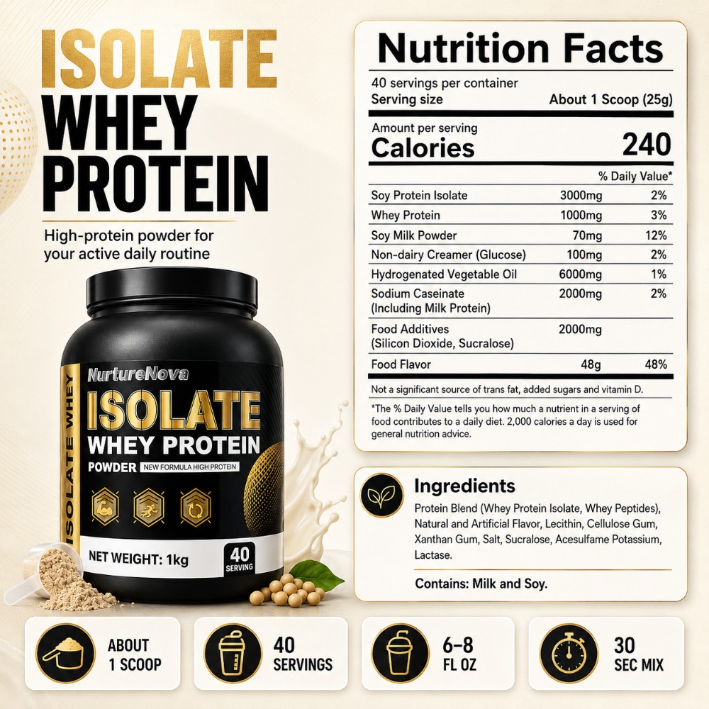 NurtureNova Isolate Whey Prote – Fitness Nutrition Whey recenzja i cena