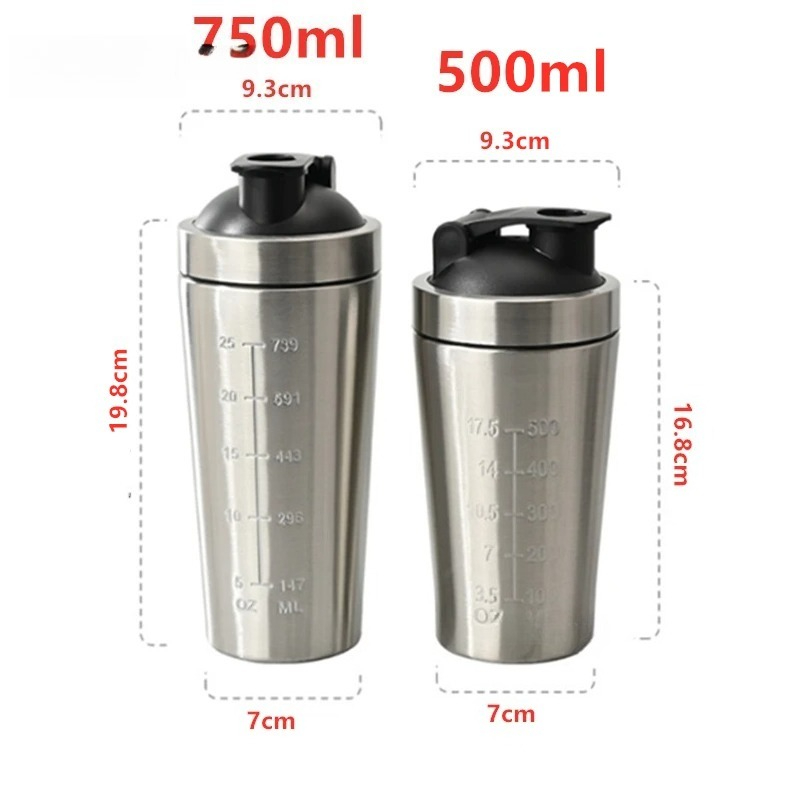 1 szt. Stalowy shaker do prote – Protein Shaker Bottle recenzja i cena