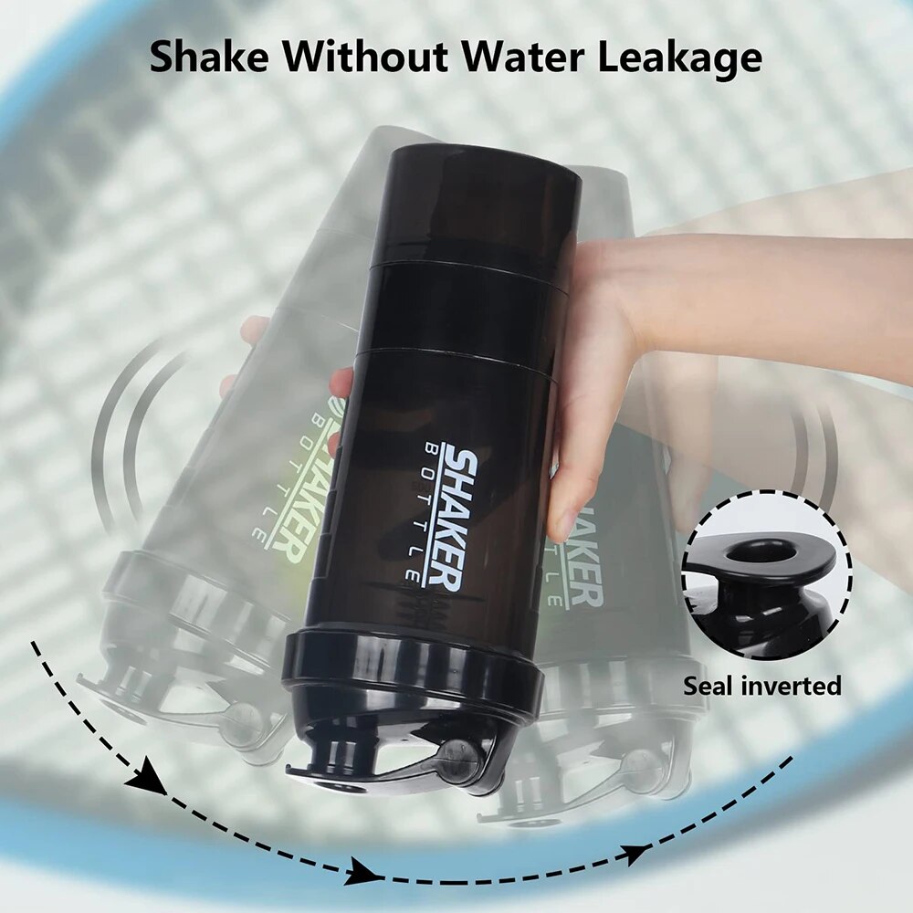 3 warstwy shaker butelka prote – Protein Shaker Bottle recenzja i cena