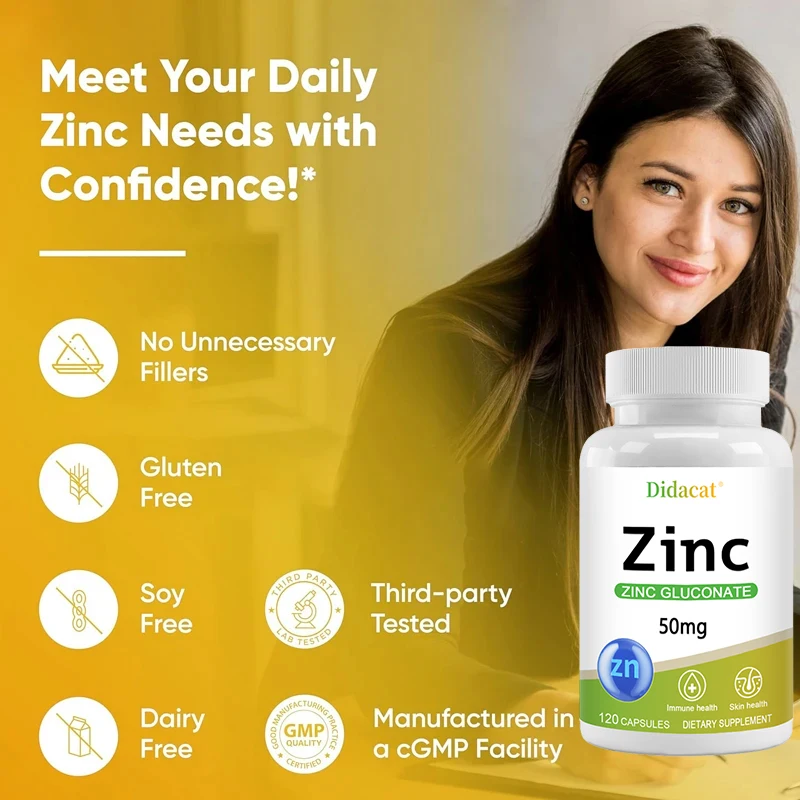 Cynk 50 Mg - z glukoniatem cyn – Zinc Supplement 50Mg recenzja i cena